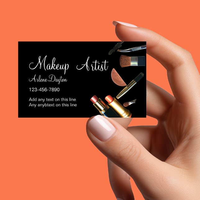 Modern Makeup Artist Businesscards Business Card (Creator Uploaded)