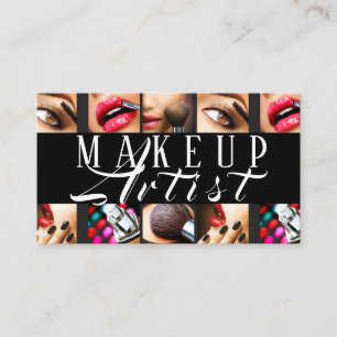 Modern MakeUp Artist Cosmetology Business Card