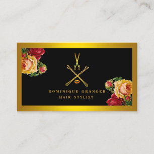 Modern Makeup Artist & Hair Stylist Salon Business Card