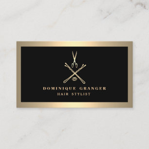 Modern Makeup Artist & Hair Stylist Salon Business Card
