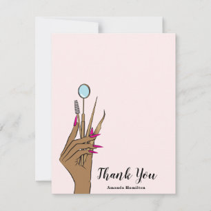 Modern Makeup Eyebrow Eyes Lashes Girly Card