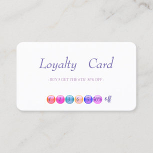 Modern Makeup  Loyalty Card
