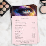 Modern, Makeup Photo Glitter Salon Price List<br><div class="desc">Modern,  Makeup Photo Glitter,  Price List Flyer. Edit your product in a few minutes by adding your data. You can change the font/colour/position by "further personalisation".</div>
