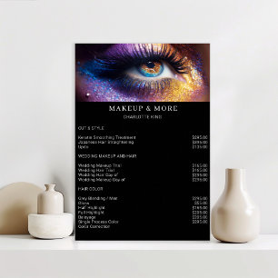 Modern, Makeup Photo Salon Price List Poster