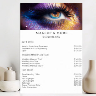 Modern, Makeup Photo Salon Price List Poster