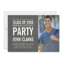 MODERN MALE GRAD | GRADUATION PARTY INVITATION