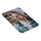 Modern Male Graduate Photo Announcement