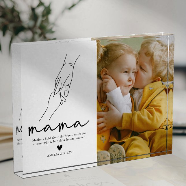 Modern Mama Quote Keepsake Photo Block (Creator Uploaded)