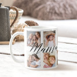 Modern Mama Script | Grandchildren Photo Collage Coffee Mug<br><div class="desc">Send a beautiful personalised gift to your Grandma (mama) that she'll cherish forever. Special personalised grandchildren photo collage mug to display your own special family photos and memories. Our design features a simple 10 photo collage grid design with "Mama" designed in a beautiful handwritten black script style. Each photo is...</div>