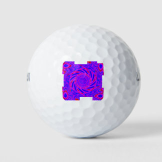 MODERN MANDALA COLOR PINK GOLF BALLS