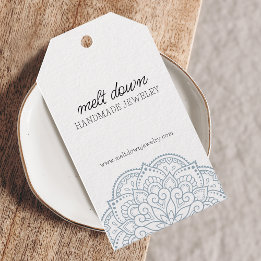 Modern Mandala Handmade Jewellery Small Business Gift Tags