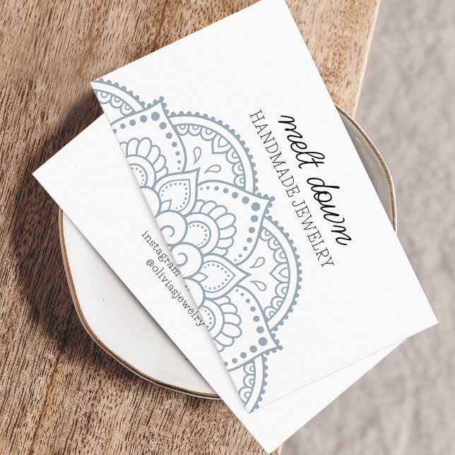 Modern Mandala Jewellery Business Card (Modern Mandala Jewelry Business Card)