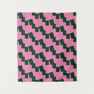 MODERN Mandala LINES -PINK -BLUE-GREEN Tapestry