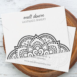 Modern Mandala Necklace Bracelet Display Card
