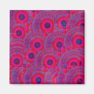 MODERN MANDALA ROSE COLOR PINK MAGNET