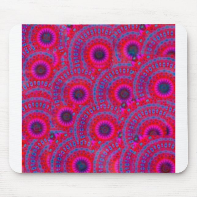 MODERN MANDALA ROSE COLOR PINK MOUSE PAD (Front)