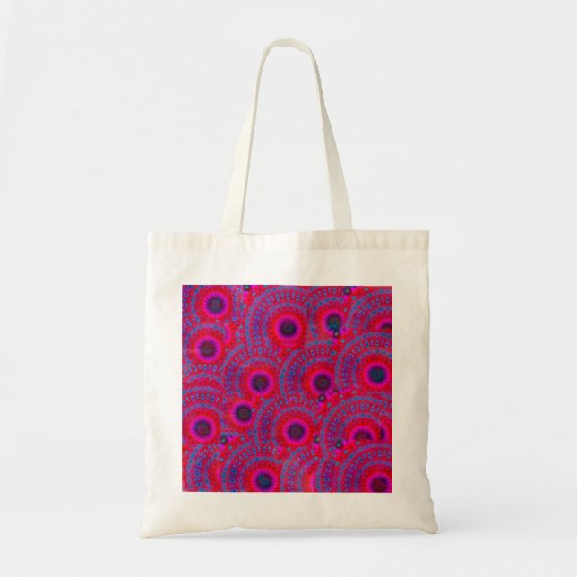 MODERN MANDALA ROSE COLOR PINK TOTE BAG (Front)