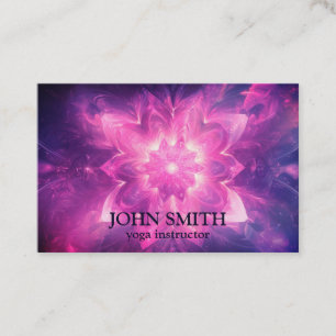 Modern Mandala Yoga Instructor Business Card