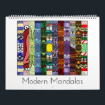 Modern Mandalas 12 Month Calendar<br><div class="desc">This calendar features twelve different mandalas to give you a bit of elegance for each month of the year. The mandalas feature elements, holidays, and seasonal themes to match each month, from a gold and blue New Year's inspired mandala for January, to a green shamrock with Celtic Weave detail suited...</div>