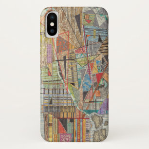 Modern Map of New York I iPhone X Case