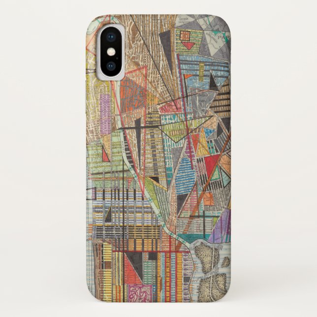 Modern Map of New York I Case-Mate iPhone Case (Back)