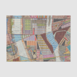 Modern Map of New York II Tissue Paper