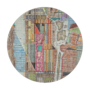 Modern Map of New York III Cutting Board