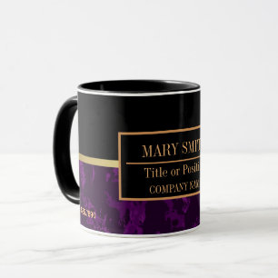 Modern Marble Business Add Name Mug
