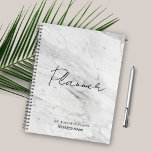 Modern Marble Business Planner<br><div class="desc">Modern minimalist design with marble background for your personalised planner design. You can customise this planner,  just select the ''Customise it'' button.</div>