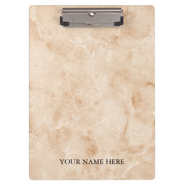 Modern Marble Designer Personalised Clipboard (Front)