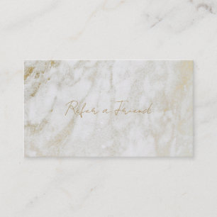 Modern Marble Elegant Referral Card