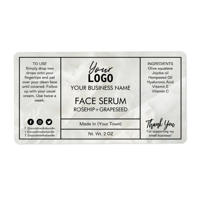Modern Marble Face Serum (Front)