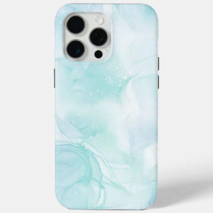 Modern Marble Light Blue iPhone 15 Pro Max Case