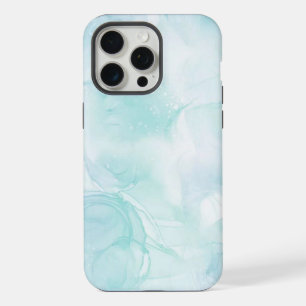 Modern Marble Light Blue iPhone 15 Pro Max Case