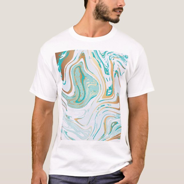 Modern Marble: Luxury Texture Design T-Shirt (Front)