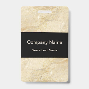 Modern Marble Pattern Employee Design ID Badge