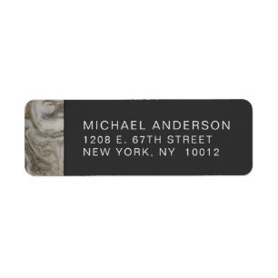 Modern Marble Pattern on Flat Black
