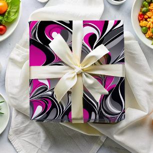 Modern Marbled Retro Chic Gifts for Busy Moms Wrapping Paper