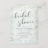 Modern Marbles in Mint with Copper Bridal Shower