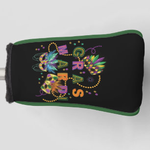 Modern Mardi Gras Golf Head Cover