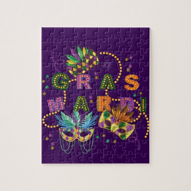 Modern Mardi Gras Jigsaw Puzzle (Vertical)