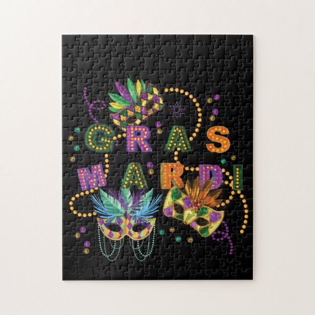 Modern Mardi Gras Jigsaw Puzzle (Vertical)