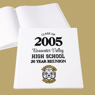 Modern Mascot Class Reunion Guest Book
