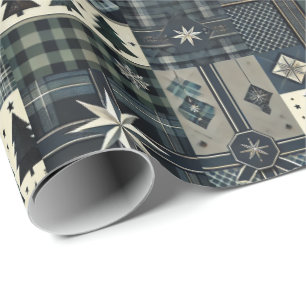 Modern Masculine Christmas Wrapping Paper