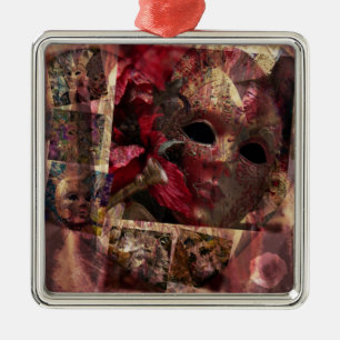 Modern Masquerade Metal Tree Decoration