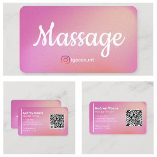 Modern Massage Therapist Business Card Templates