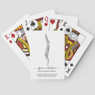 Modern Massage Therapist Orthopaedics Playing Cards
