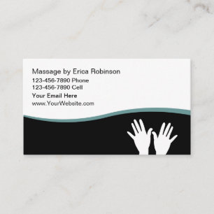 Modern Massage Therapist Theme  Business Card