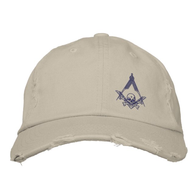 Modern Master Mason distressed hat (Front)