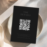 Modern Matte Black Minimal Wedding